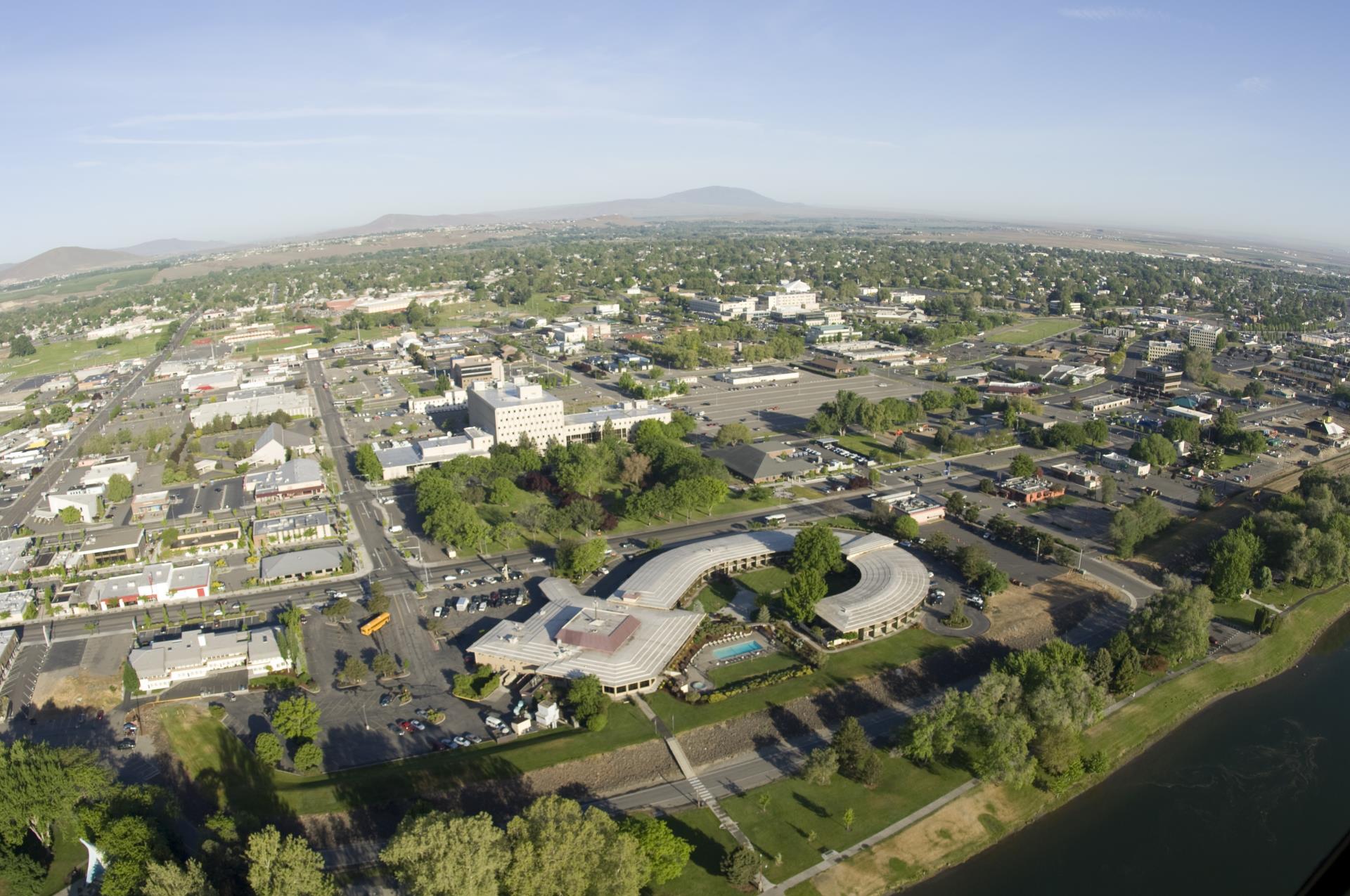 Arial photo of CBD